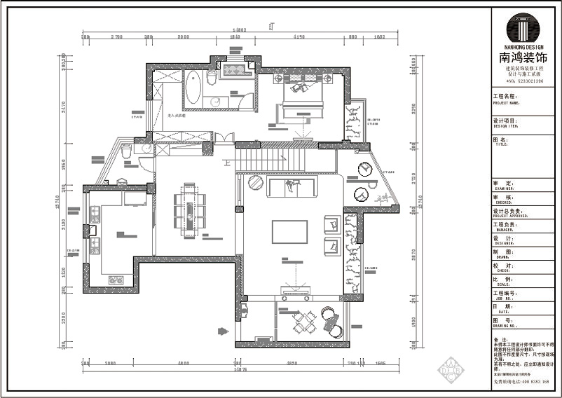 東海明園戶型圖200方中式風格效果圖 東海明園戶型圖200方中式風格效果圖